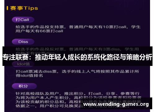 专注联赛：推动年轻人成长的系统化路径与策略分析